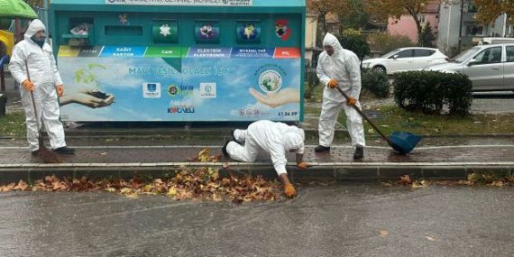 Derince’de Yağışlara Karşı Temizlik Seferberliği