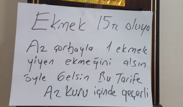 İzmit’te çorba içen ekmeği yanında getirecek!