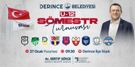 Derince’de U 12 Sömestr Futbol Turnuvası