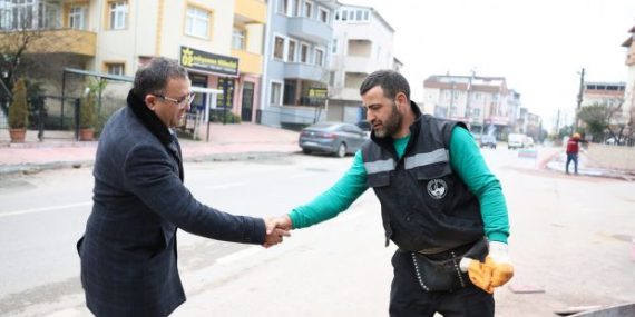 İbni Sina Mahallesi’nde Yaya Yolu Yenileme ve Aydınlatma Çalışmaları