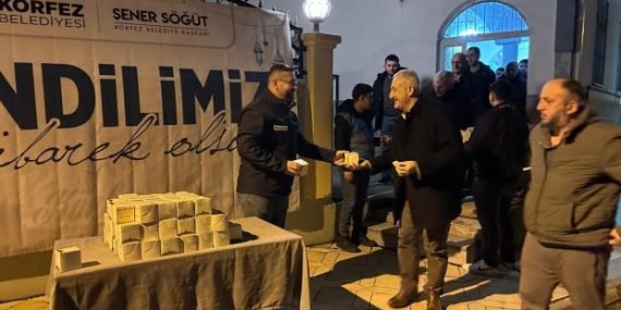 Körfez Belediyesi’nden kandil simidi ikramı