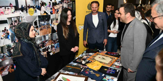 Başiskele’de el emeği göz nuru eserler görücüye çıktı