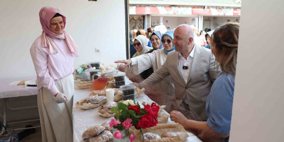 Darıcalı kadınların emeği göz kamaştırdı