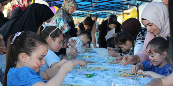 Anne ve çocuklar etkinlikte buluştu