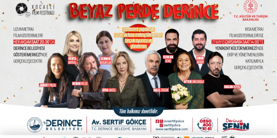 Beyaz Perdenin Kalbi Derince’de Atacak