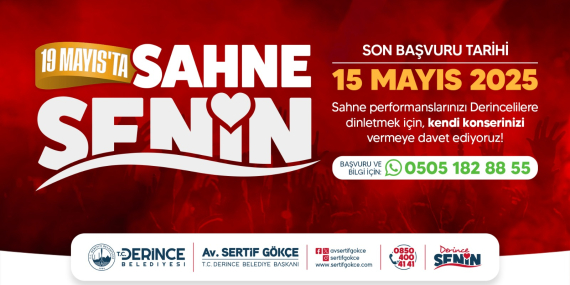19 Mayıs’ta Sahne Senin