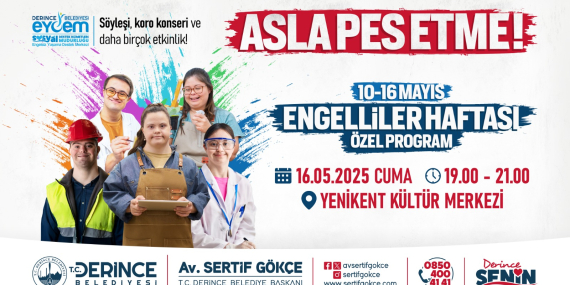 Derince’de çok özel etkinlik