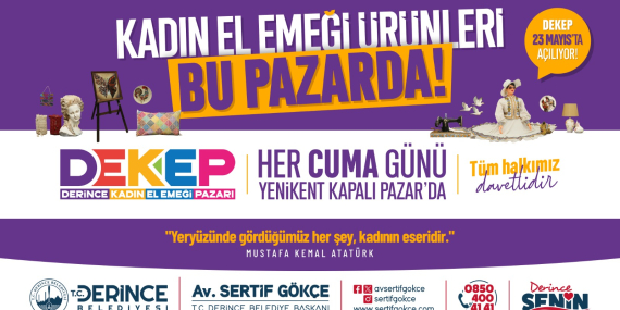 Derinceli kadınlar üretiyor,Derince kazanıyor