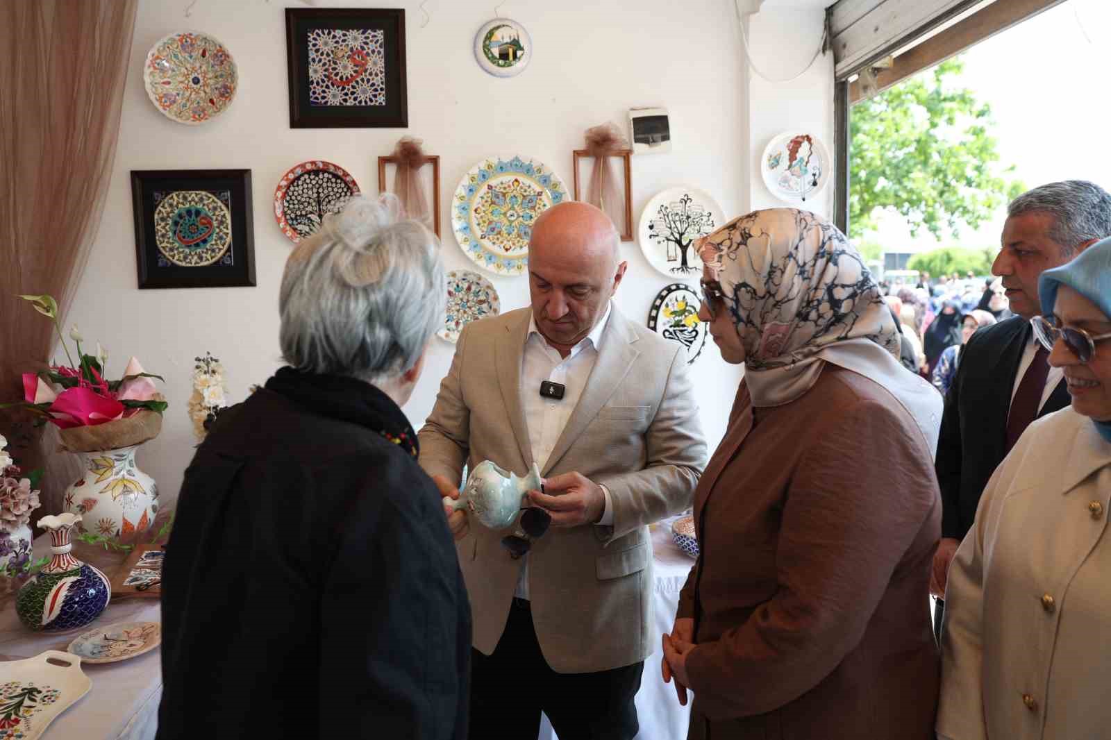 Darıcalı kadınların emeği göz kamaştırdı
