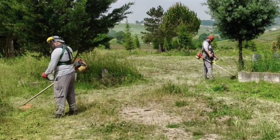 Körfez’in yeşil alanlarında bakım çalışmaları sürüyor