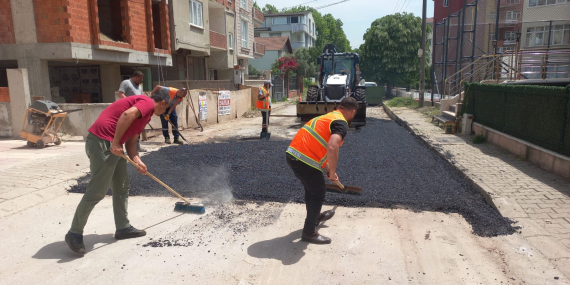 Körfez’de yol iyileştirmeleri sürüyor