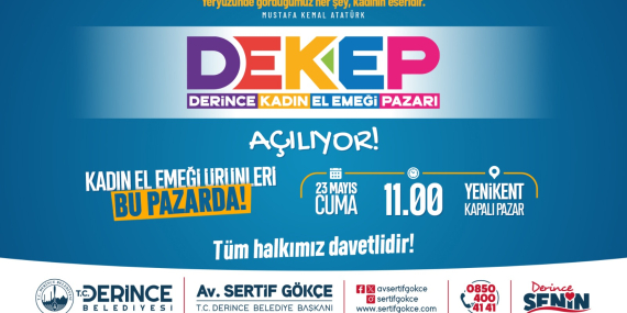 Derince Kadın El Emeği Pazarı açılıyor