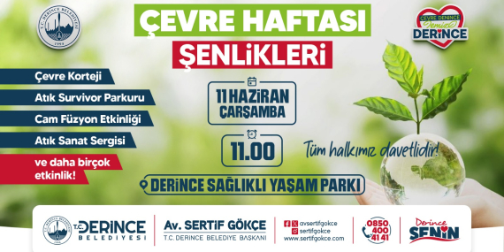 Derince’de Çevre Haftası Şenlikleri
