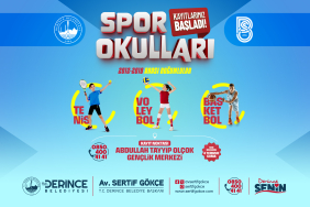Derince'de sporla gülen yüzler