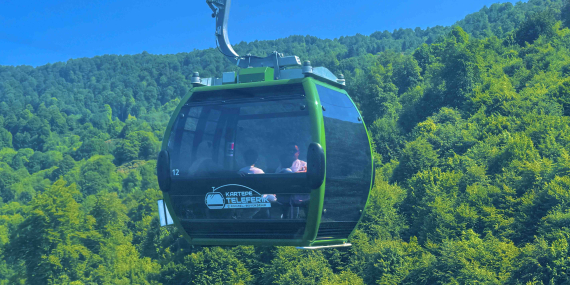 Kartepe Teleferik, bayramda ilgi odağı oldu