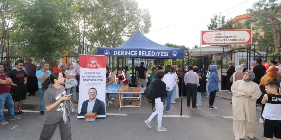 Derince Belediyesi LGS’ye giren  öğrencileri yalnız bırakmadı