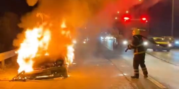 Bayram dönüşü korkutan yangın!