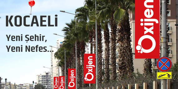 KOCAELİ’NİN DE DİREK REKLAMLARI OXİJEN MEDYA’DA