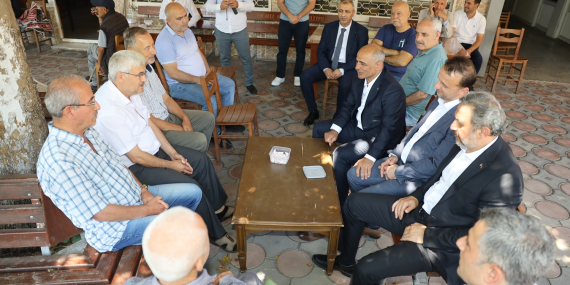Başkan Söğüt ve Milletvekili Yılmaz Körfez’de esnaf ziyareti yaptı