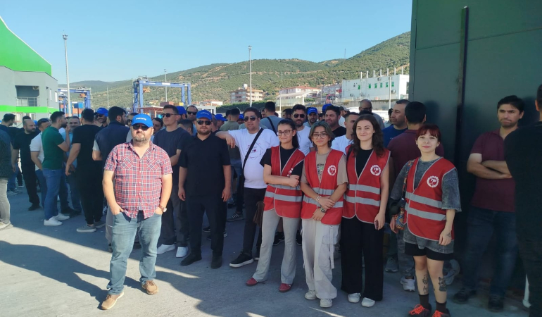 Gübretaş işçisi grevde