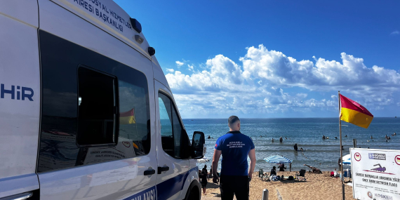 Nakil Ambulans ekipleri sahillerde nöbette