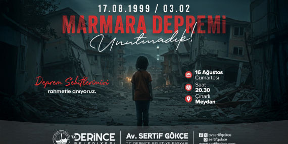 Deprem şehitlerimiz dualarla anılacak