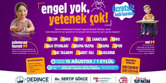 Derince’de engel yok, yetenek çok