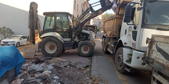 Körfez’de hacimli atıklar düzenli toplanıyor