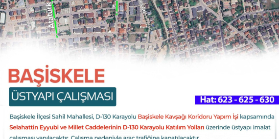 D-130’da trafik düzenlemesi