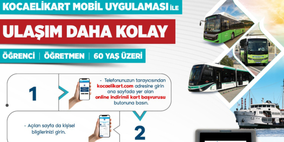 Kocaeli’de online kart dönemi başladı