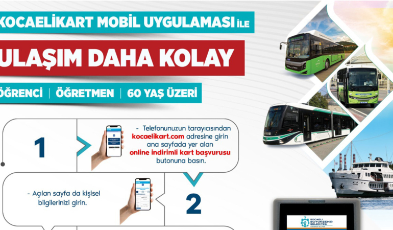 Kocaeli’de online kart dönemi başladı