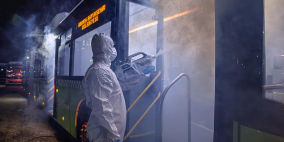 UlaşımPark otobüslerinde hijyen ön planda