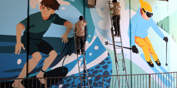 Trafo ve alt geçitler sanatla renkleniyor