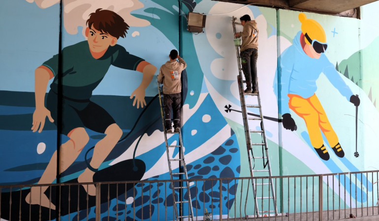 Trafo ve alt geçitler sanatla renkleniyor