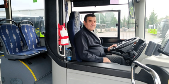 Büyükşehir otobüs şoföründen duyarlı davranış