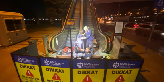 Yürüyen merdivenlere kasım ayı bakımı